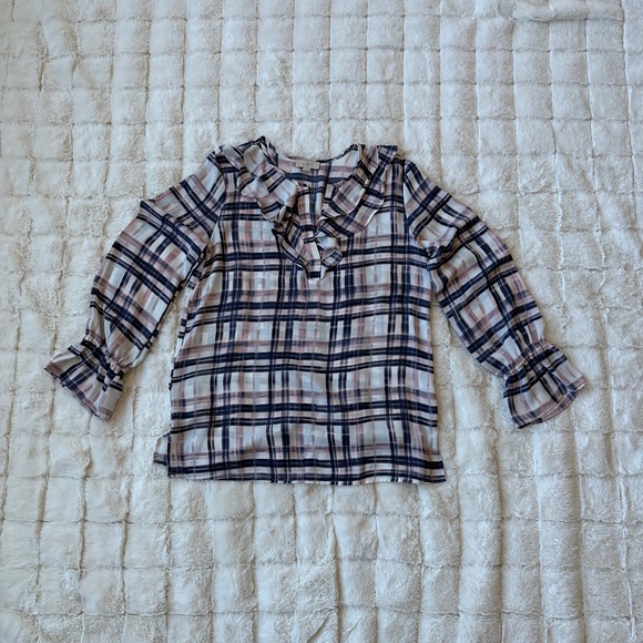 LOFT Outlet - Ruffled Blouse - Picture 1 of 2